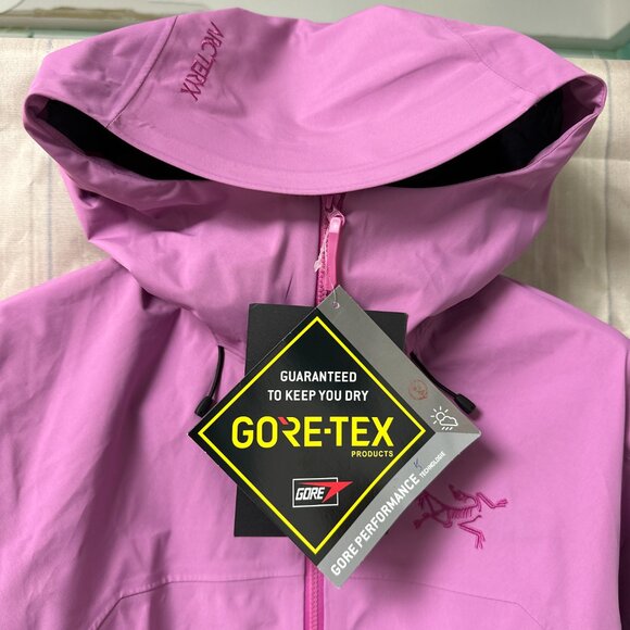 Women's Arcteryx BETA LT Jacket Solid Color Casual Sports Waterproof  Size L - Picture 3 of 10